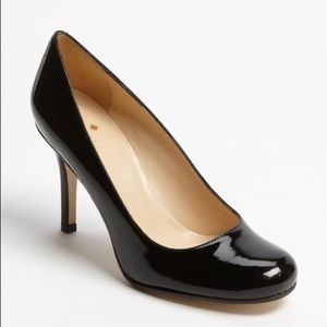 Kate Spade Karolina Black Patent Pumps